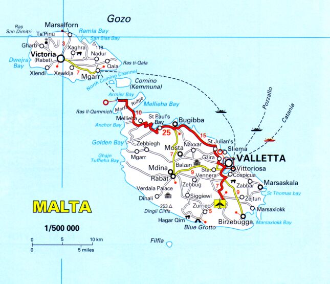 Mosta map